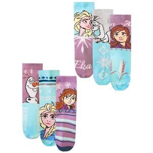 Frozen Girls Character Socks (Pack of 6) / Multicolored